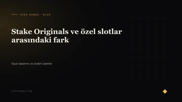Makale kapağı: Stake Originals ve özel slotlar arasındaki fark