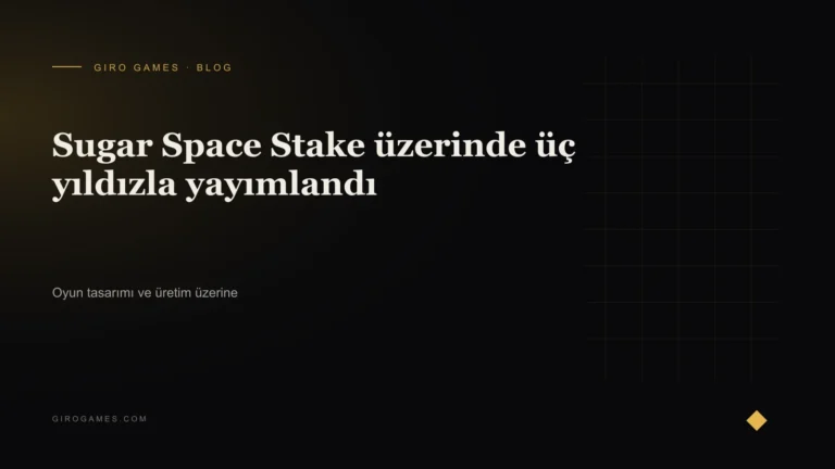 Makale kapağı: Sugar Space Stake üzerinde üç yıldızla yayımlandı